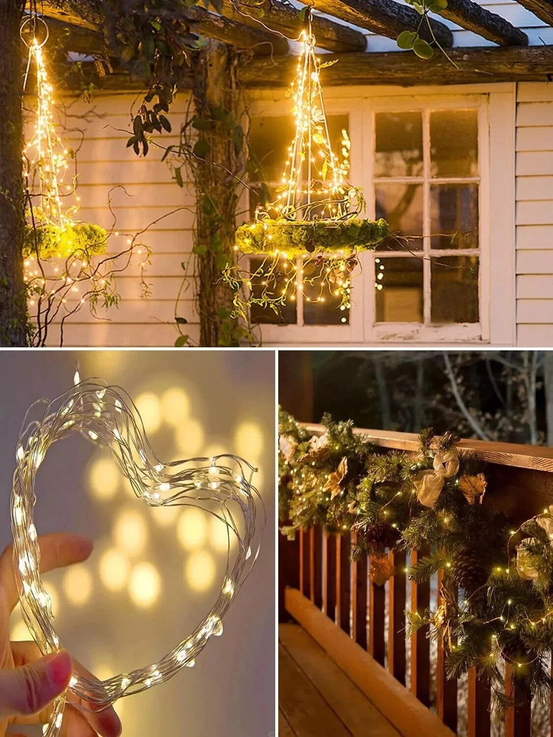 Battery LED fairy lights 5 meter warm white string lights decoration