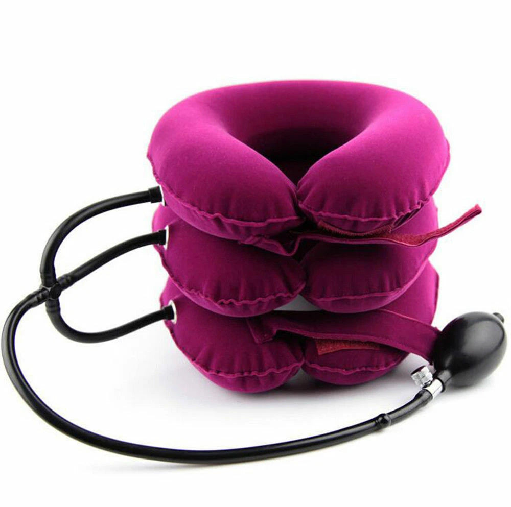 Compact and travel friendly neck traction device for daily use