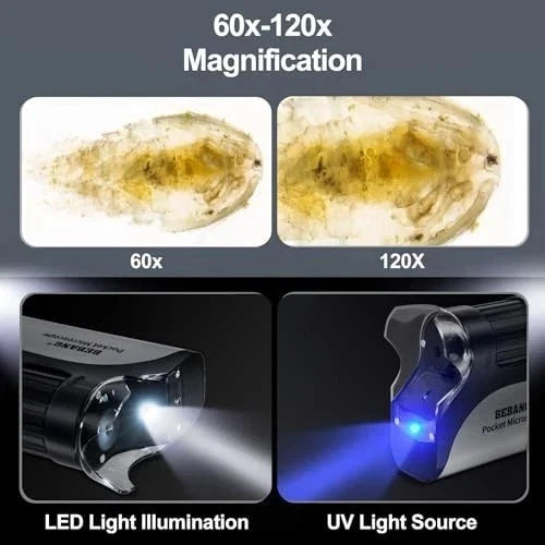 Pocket microscope used for nature exploration and insect observation