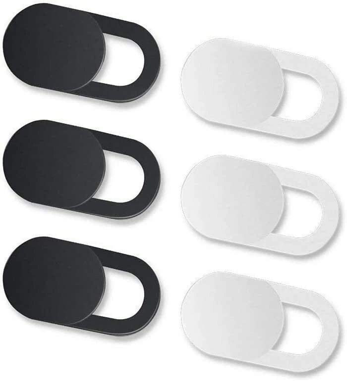 Webcam cover 5 pack packaging and contents displayed clearly
