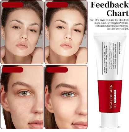 2 piece collagen night mask set for beauty skincare routine