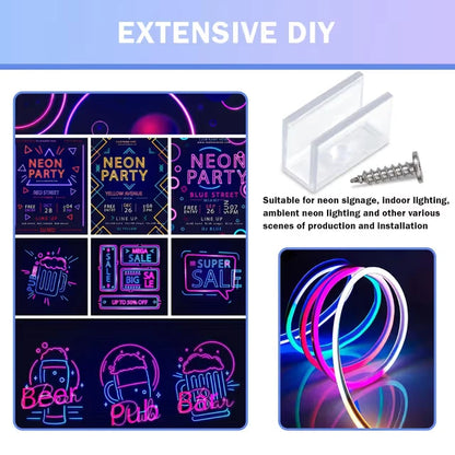 5-6mm LED strip light fixing clamps for neat and stable mounting