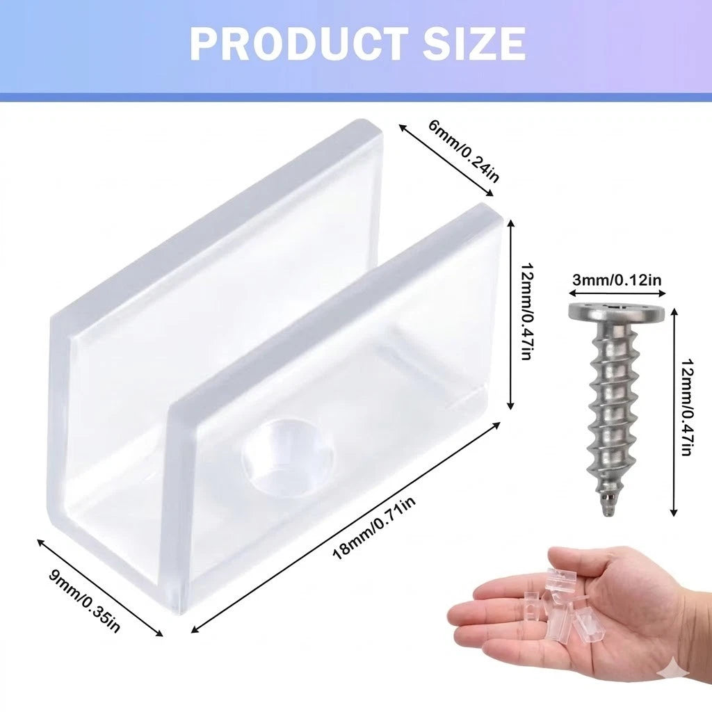 5-6mm strip light fixing clamps for secure installation