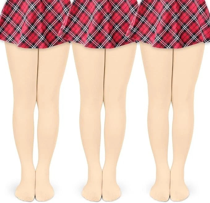 80 denier kids tights close up showing smooth fabric texture