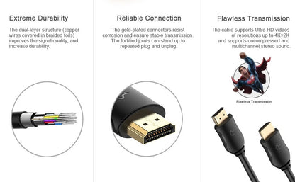 8K HDMI cable connecting PC to TV for ultra HD display setup