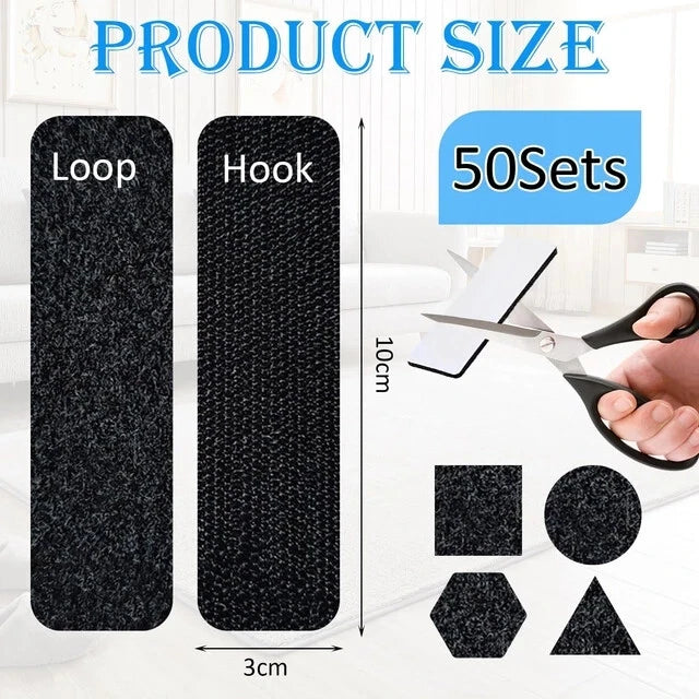 Adhesive strips used for wall mounting lightweight items