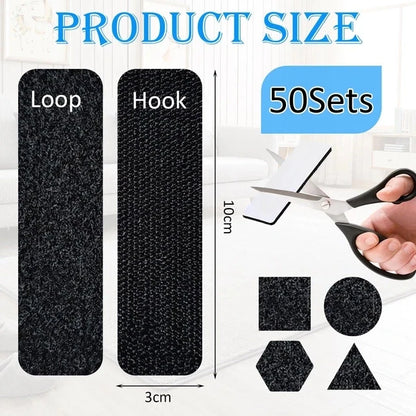 Adhesive strips used for wall mounting lightweight items