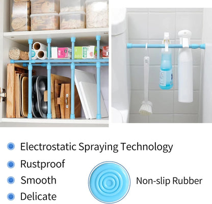 Adjustable curtain rail used in bathroom and home windows