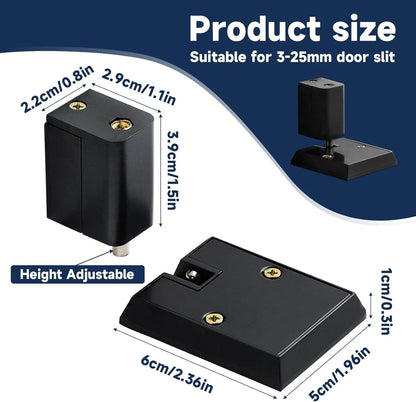 Adjustable floor door buffer stop used in home interiors