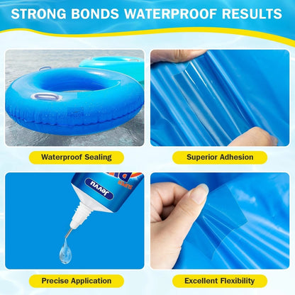Airbed fix puncture waterproof glue solution