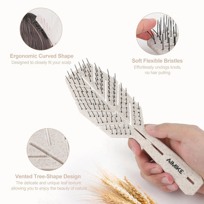 Anti breakage hair brush for smooth styling results