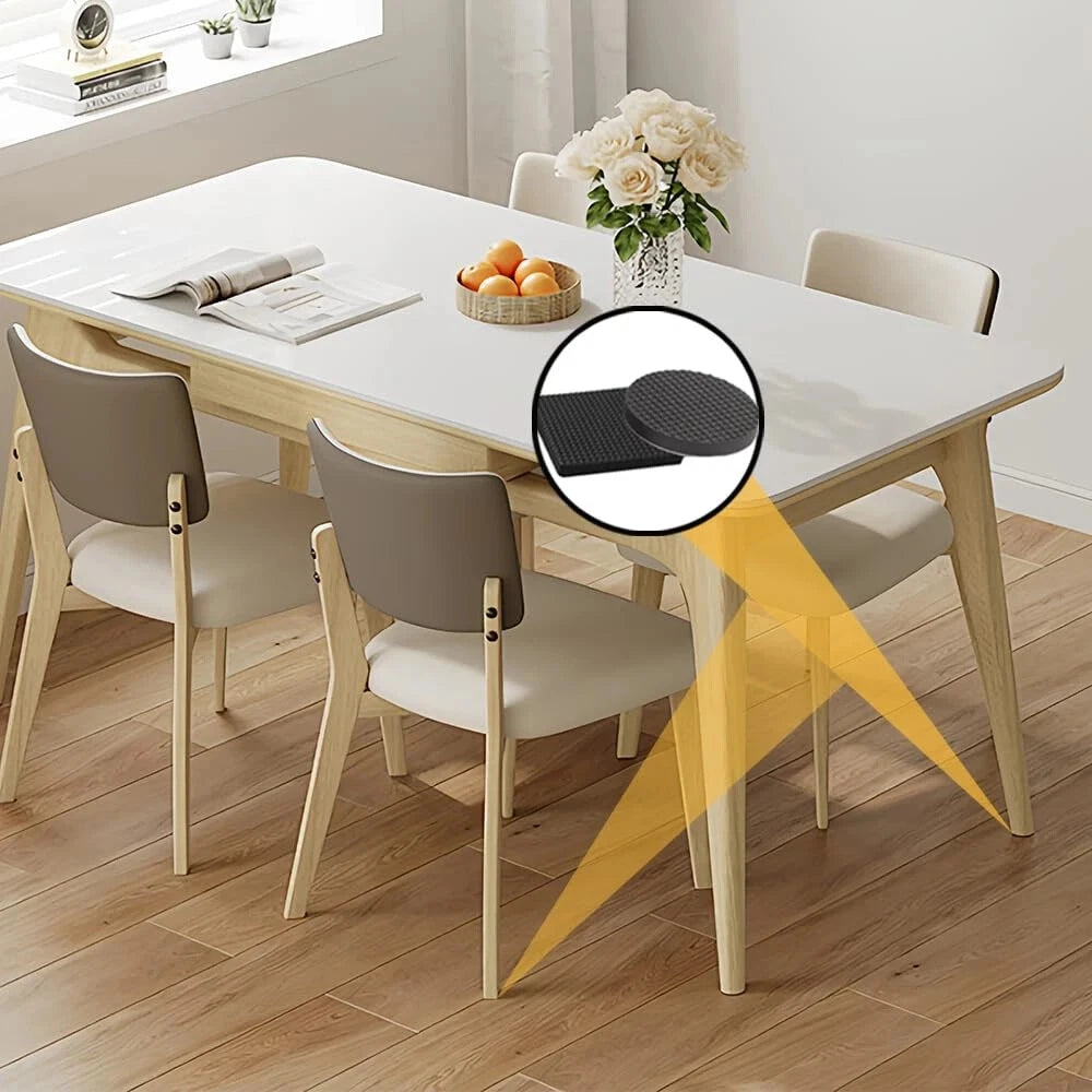Anti scratch chair feet protectors used to protect floors from damage