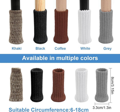Anti scratch furniture leg socks used on hardwood flooring