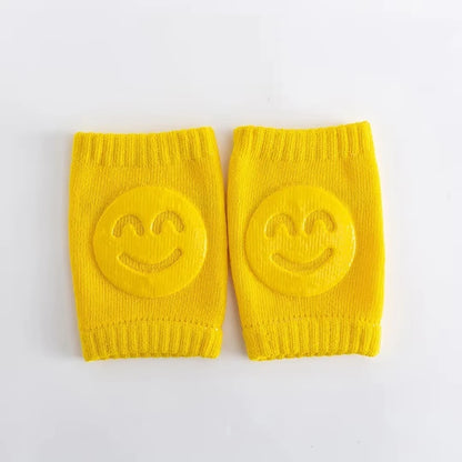 Anti-slip infant knee pads helping toddler crawl comfortably indoors