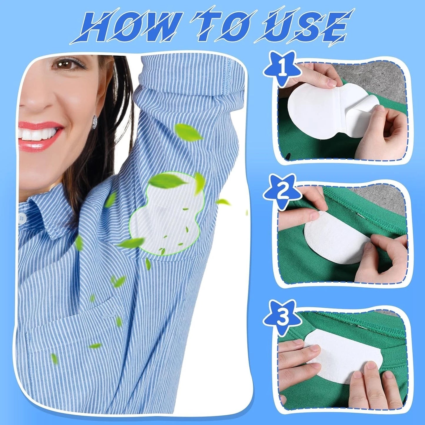 Anti sweat pads used for office and daily wear clothing