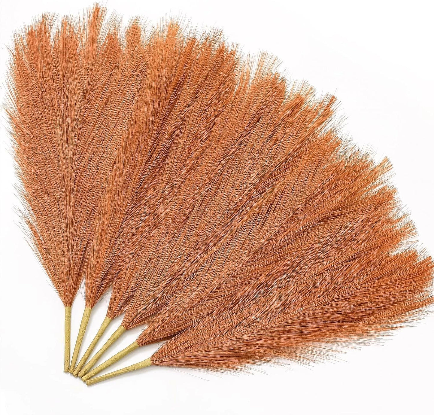 Artificial pampas grass fluffy reed bunch for home decor