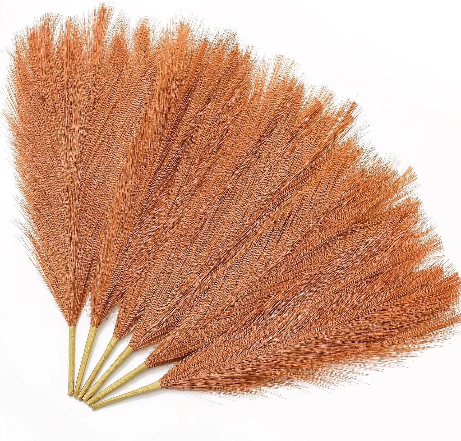 Artificial pampas grass fluffy reed bunch for home decor