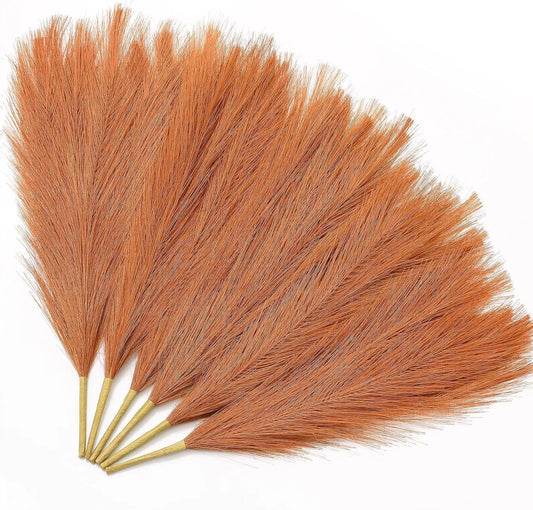 Artificial pampas grass fluffy reed bunch for home decor