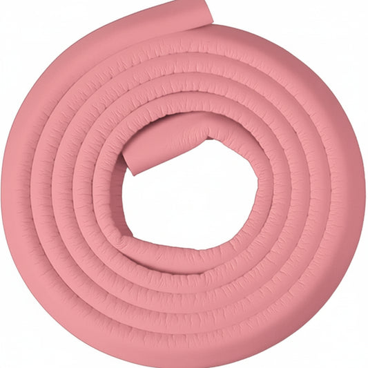 Baby edge guard foam protector installed on table edges