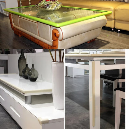 Baby edge protector used on wood glass and metal surfaces