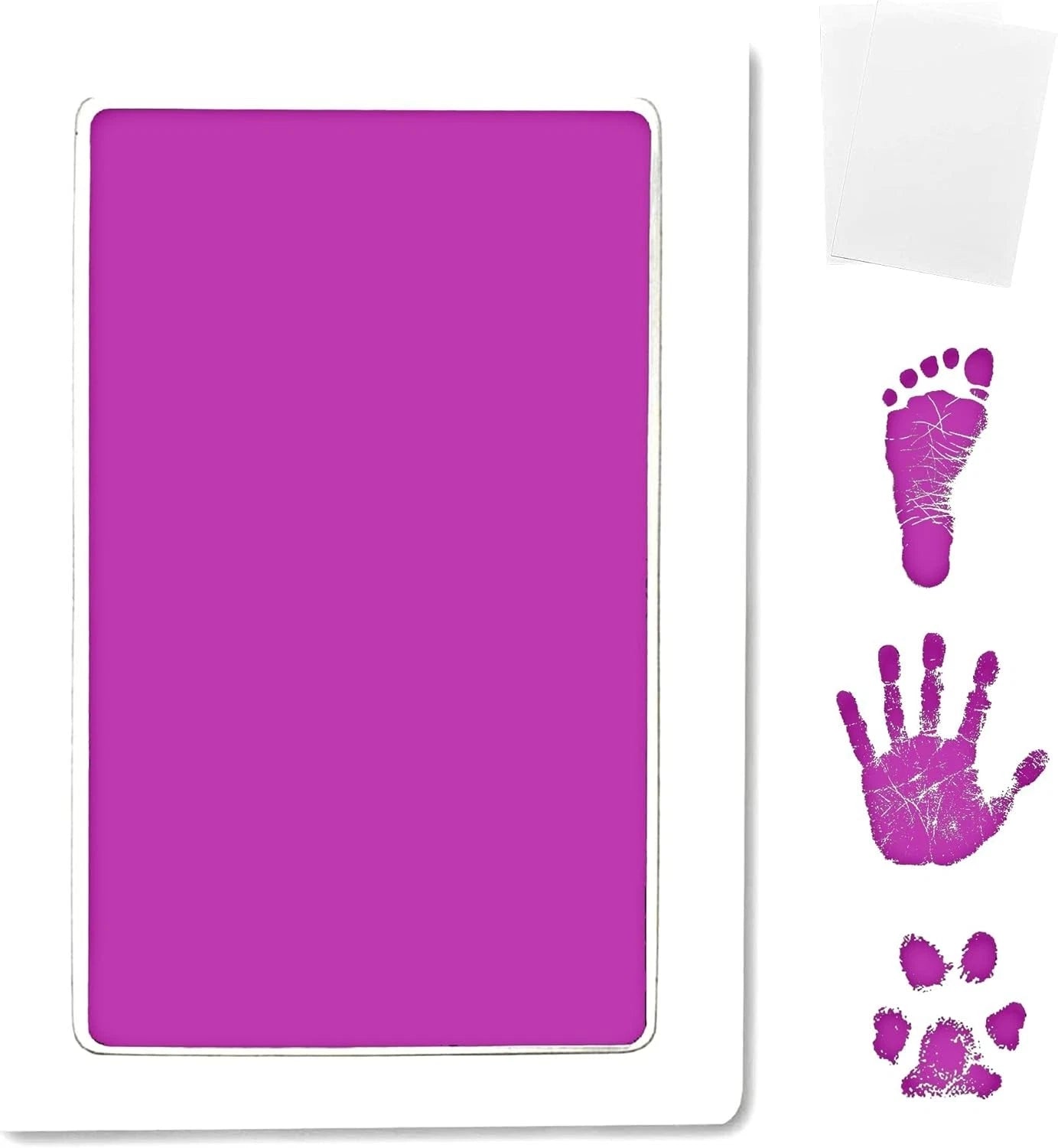 Baby hand footprint kit inkless safe keepsake for newborn