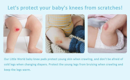 Baby knee pads protector for safe crawling on indoor floors