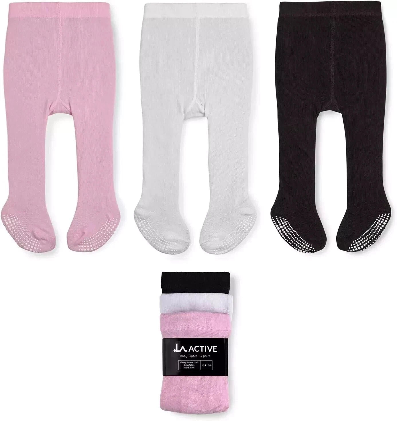 Baby non slip cotton tights for safe and comfortable movement