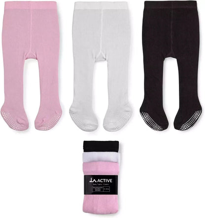 Baby non slip cotton tights for safe and comfortable movement