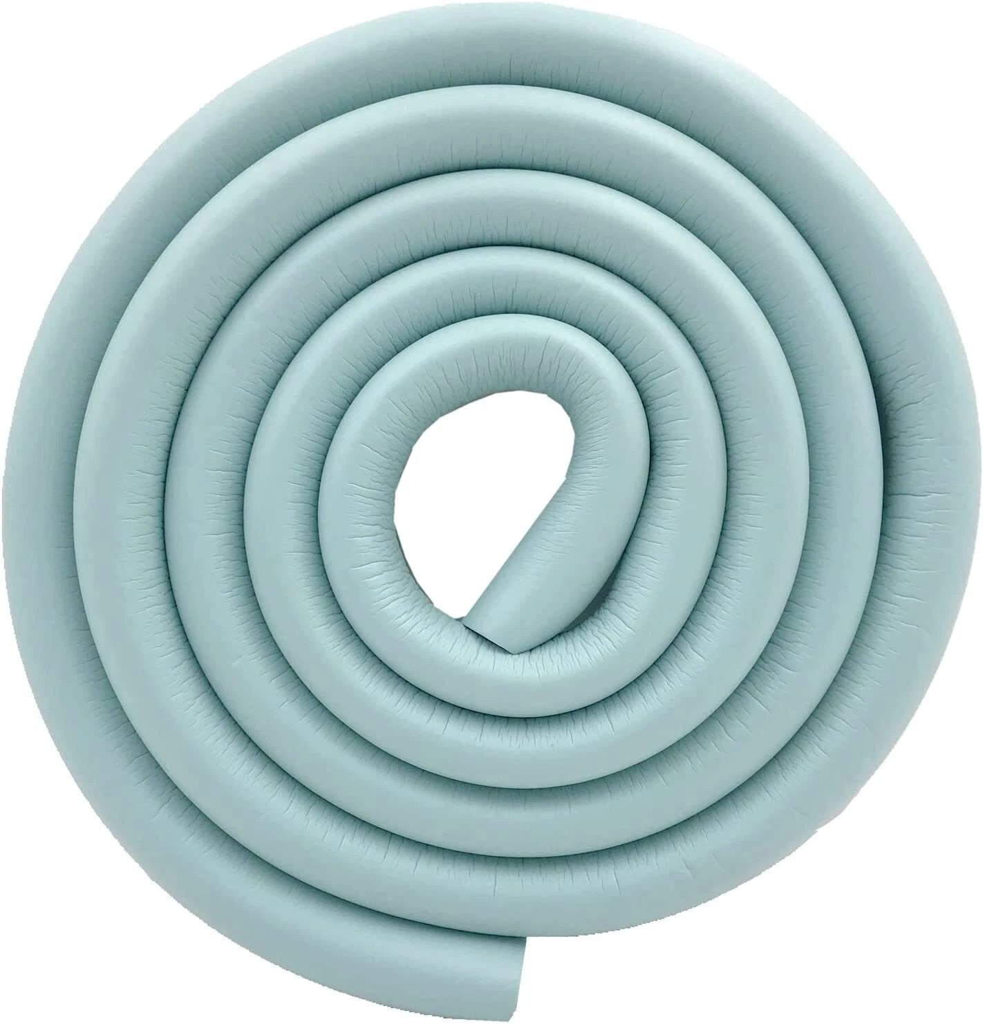 Multiple furniture edges protected with foam safety guards