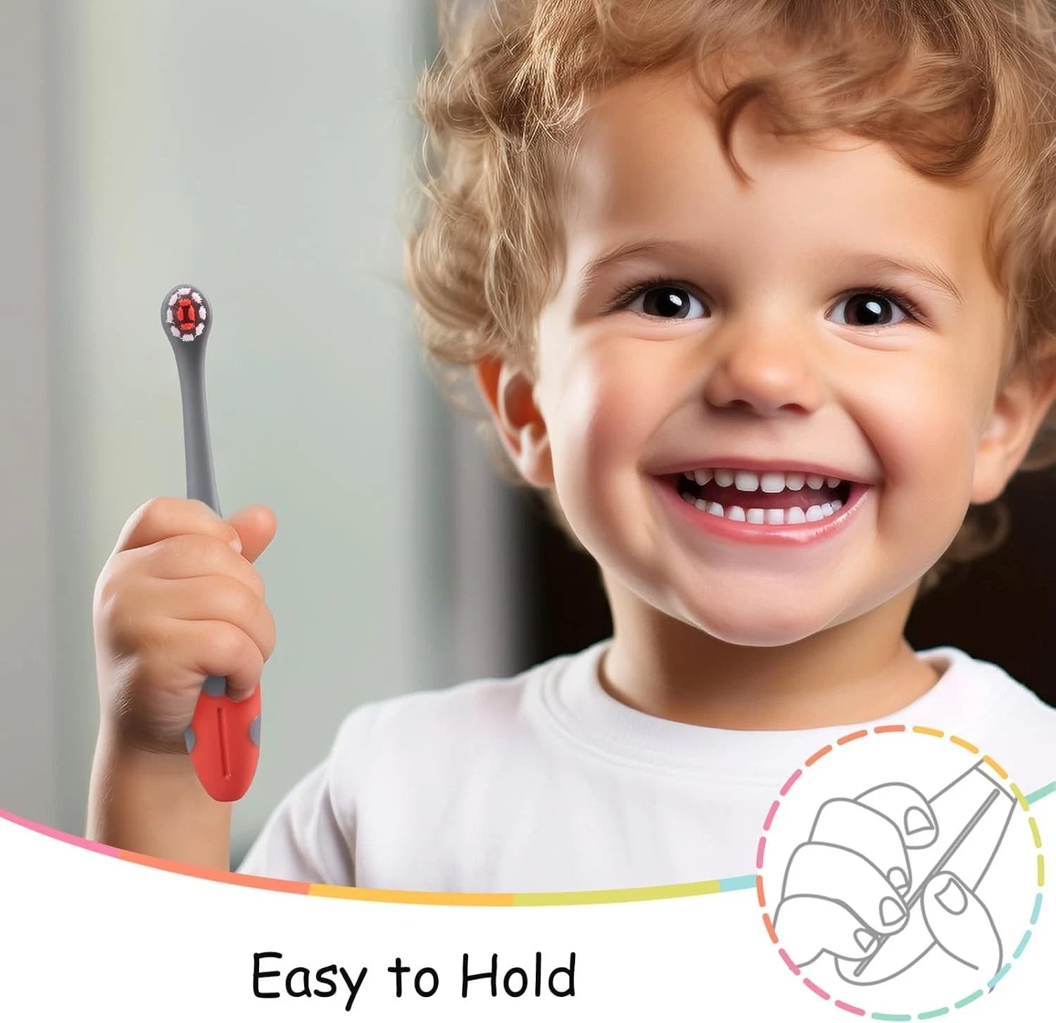 Baby toothbrush silicone gentle cleaning for sensitive gums