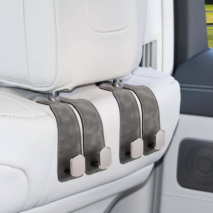 Back seat hook organiser used for family travel storage
