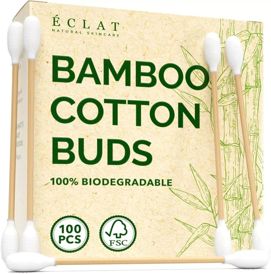 Bamboo cotton buds eco friendly biodegradable zero waste product