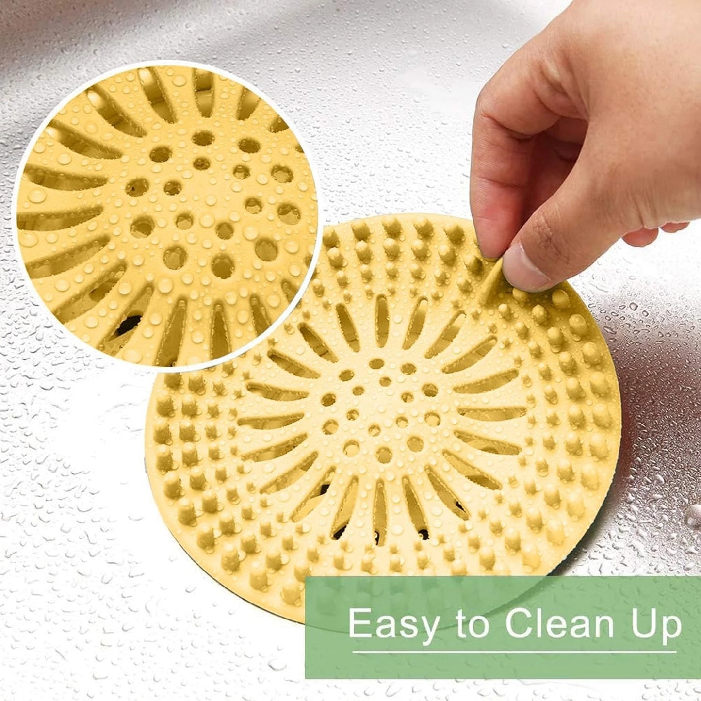 Silicone bath drain stopper providing waterproof seal in bathtub