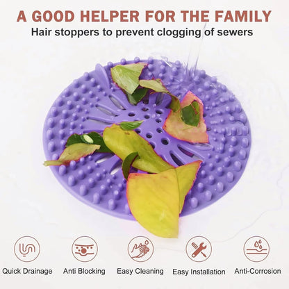 Bathroom drain hole cover flexible silicone design