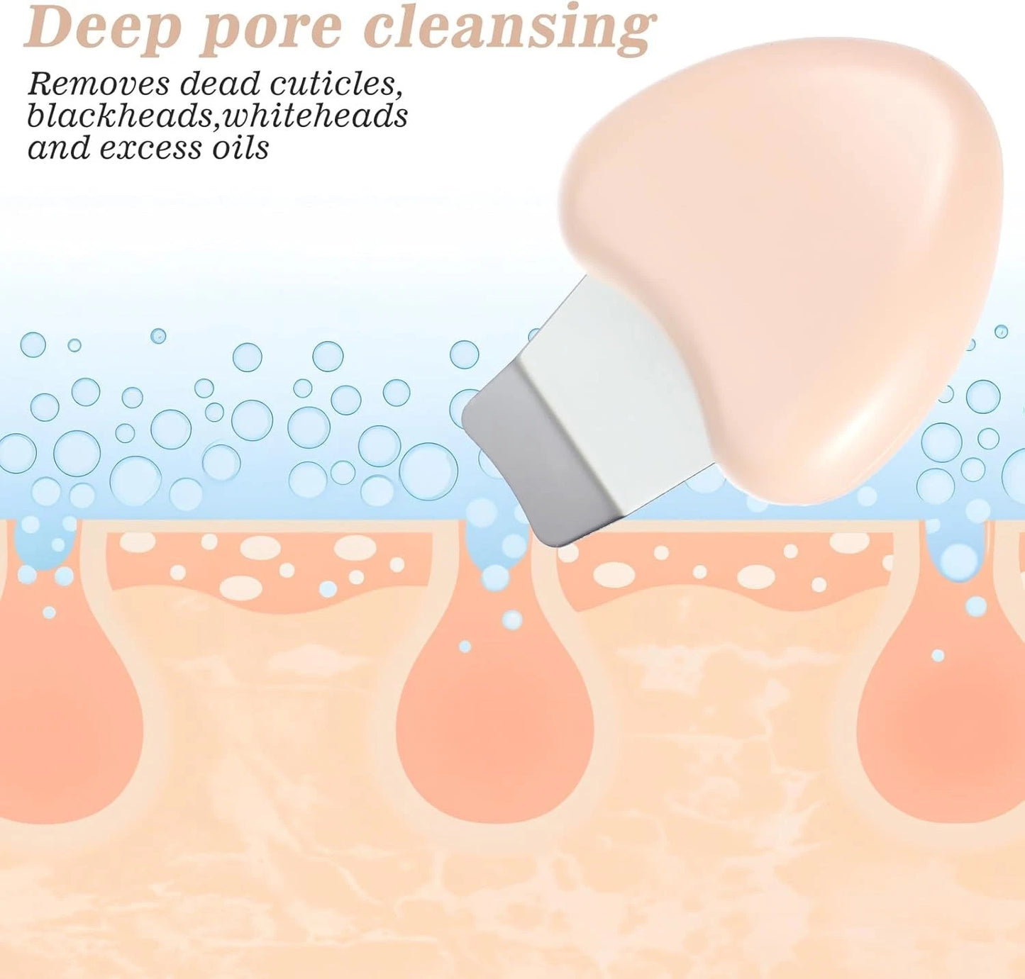 Blackhead removal scrubber close detail for smooth skin