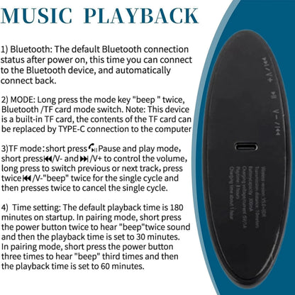 Bluetooth sleep speaker set with packaging display included