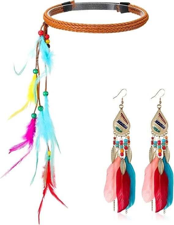 Boho tassel drop earrings for festival ethnic jewelry style
