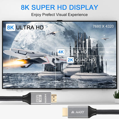 Braided durable HDMI lead flexible design for long use