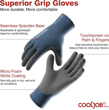 Breathable material safety gloves designed for comfort and protection