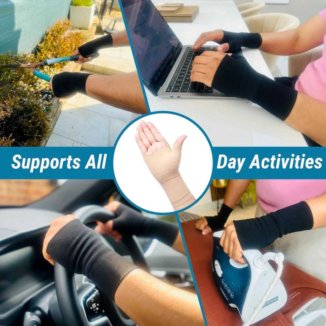 Breathable material detail of wrist splint support brace