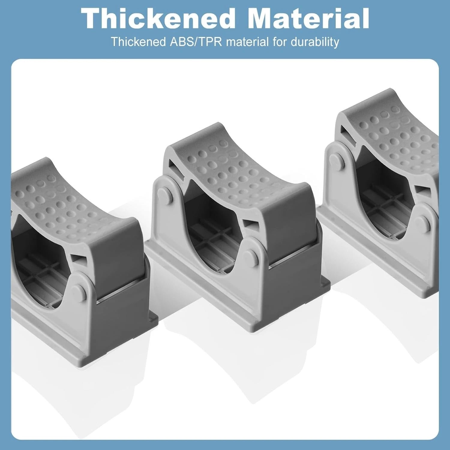Broom and mop holder wall rack used in bathroom for tool storage