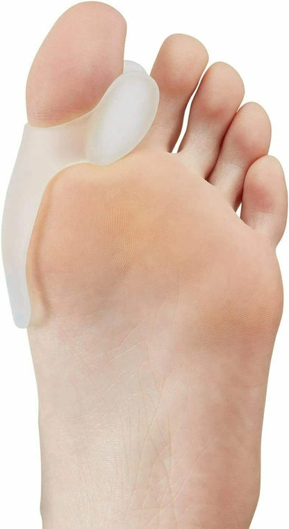 Top view of bunion corrector toe splint showing full design