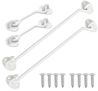 Stainless steel cabin hook and eye latch lock for doors