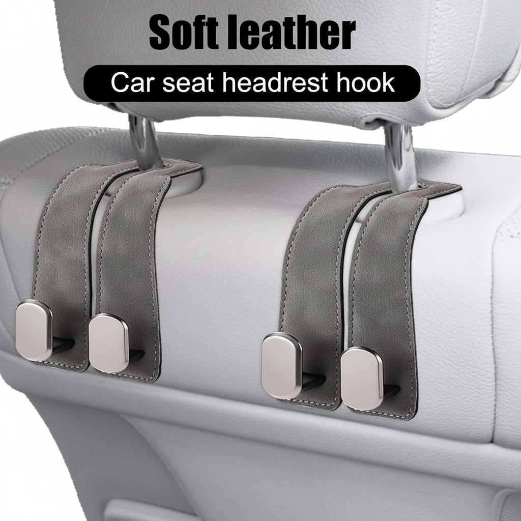 Anti slip design car headrest hook holding items securely