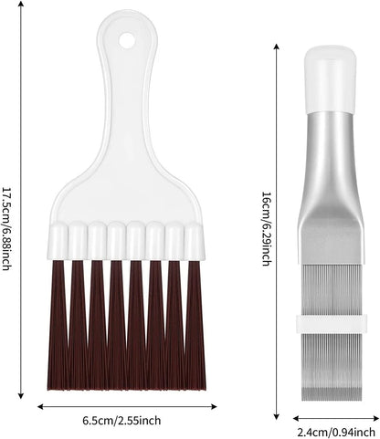 Car radiator fin cleaner brush used for detailing and maintenance