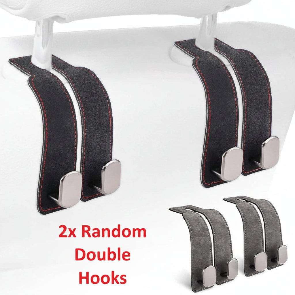 Easy installation of car seat hook organiser on headrest