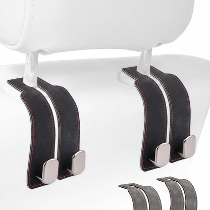 Car seat hook organiser used during long travel journeys