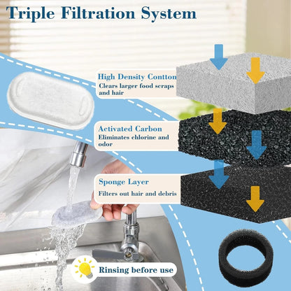 Carbon filter cleaning water inside pet fountain system