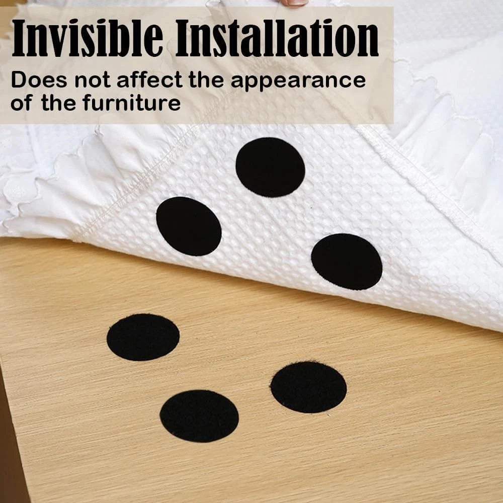 Carpet anti slip hook loop tape close detail