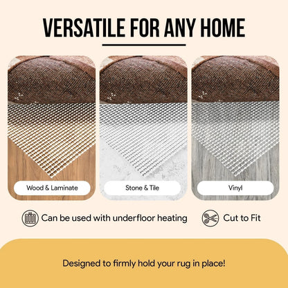 Carpet gripper mat used to prevent rugs from sliding on floor